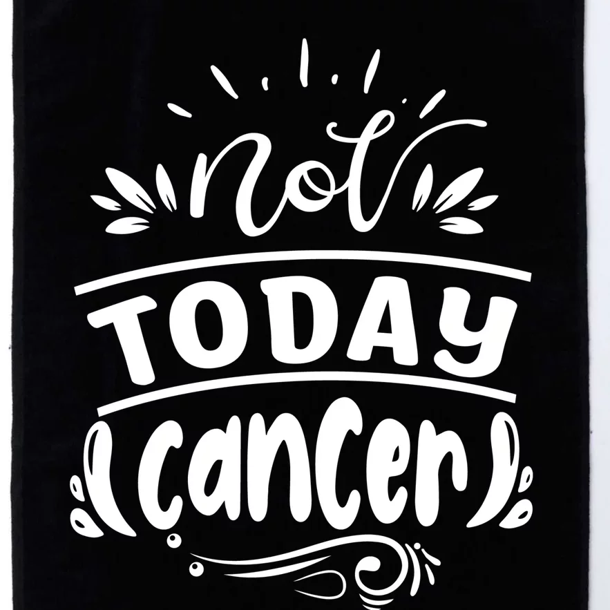 Not Today Cancer Colon Cancer Platinum Collection Golf Towel