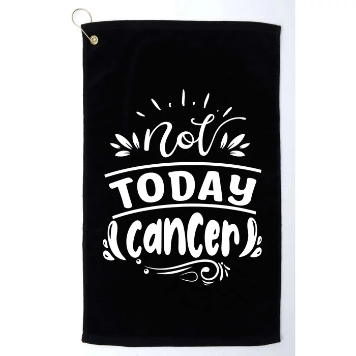 Not Today Cancer Colon Cancer Platinum Collection Golf Towel