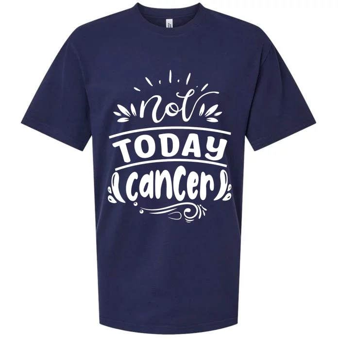 Not Today Cancer Colon Cancer Sueded Cloud Jersey T-Shirt