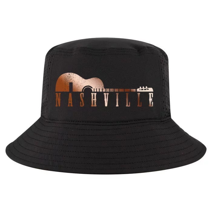 Nashville Tennessee Country Music City Guitar Gift Funny Gift Cool Comfort Performance Bucket Hat