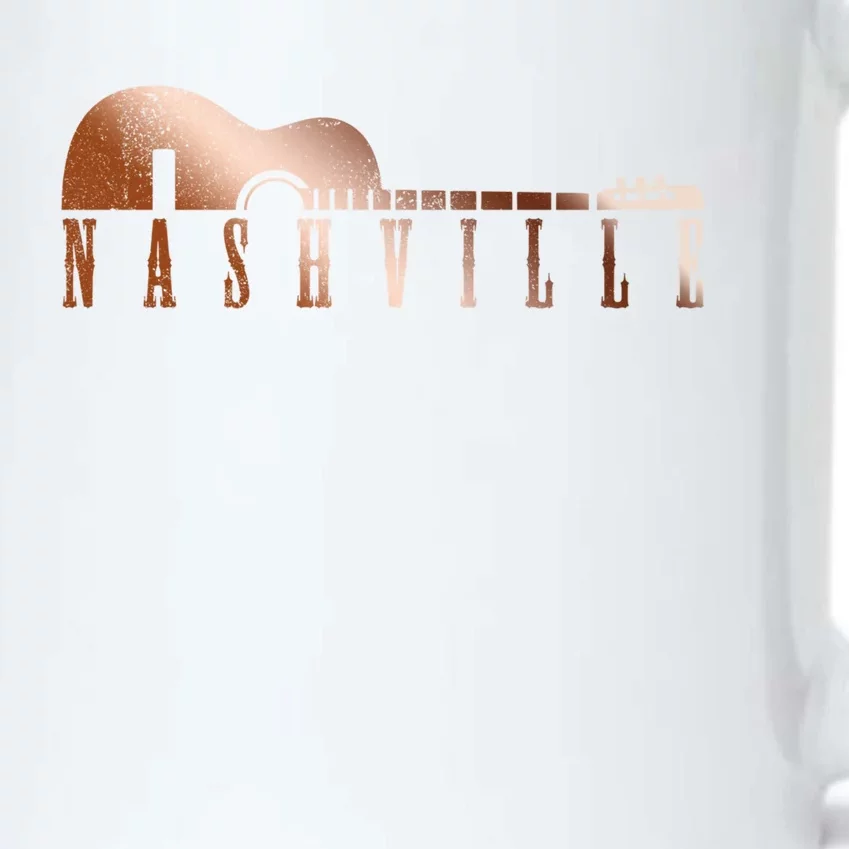 Nashville Tennessee Country Music City Guitar Gift Funny Gift Black Color Changing Mug