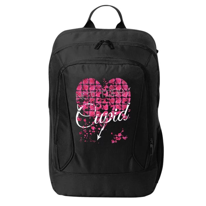 Not Today Cupid Tee Gift Pink Rose Flower Heart Valentine's Day Great Gift City Backpack