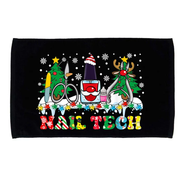 Nail Tech Christmas Nail Artist Microfiber Hand Towel