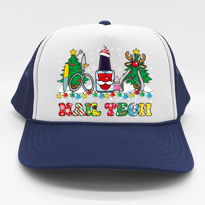 Nail Tech Christmas Nail Artist Trucker Hat