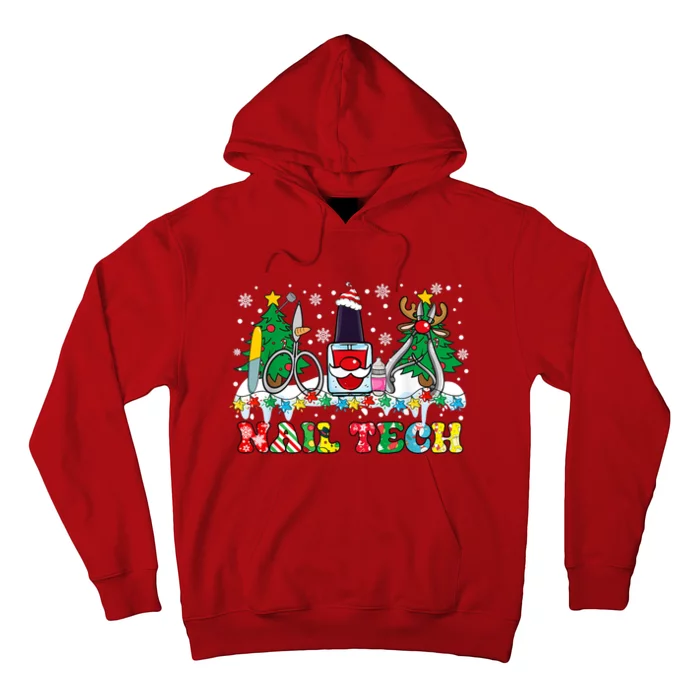 Nail Tech Christmas Nail Artist Hoodie