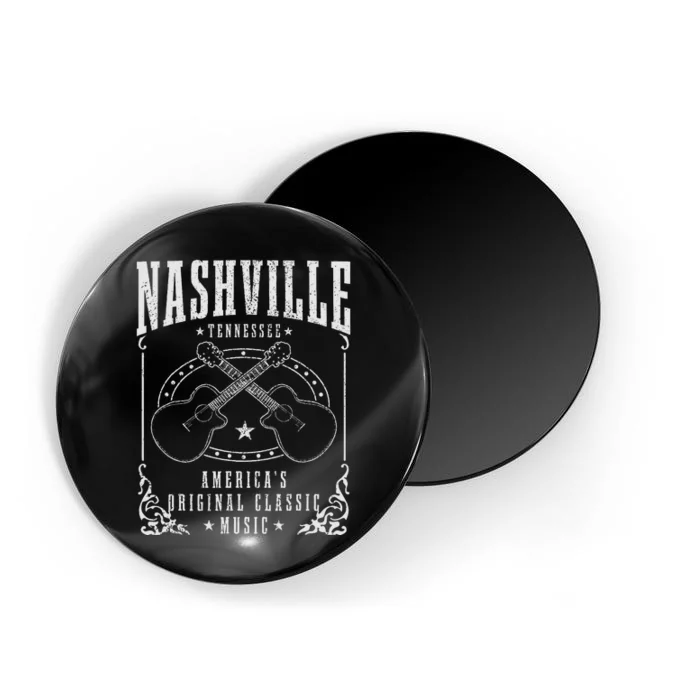 Nashville Tennessee Country Music City Guitar Magnet