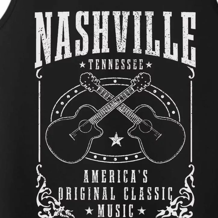 Nashville Tennessee Country Music City Guitar Performance Tank