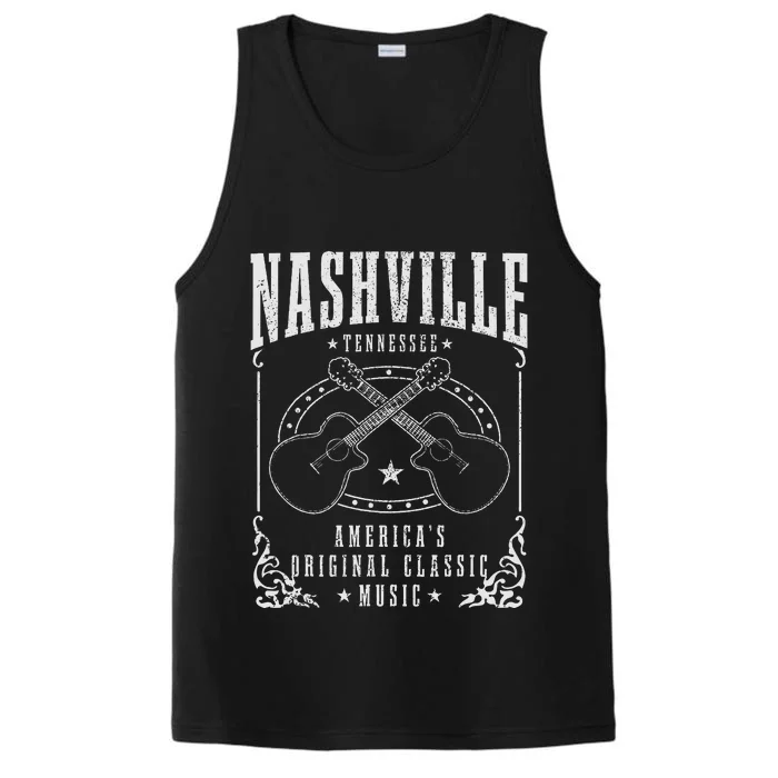 Nashville Tennessee Country Music City Guitar Performance Tank