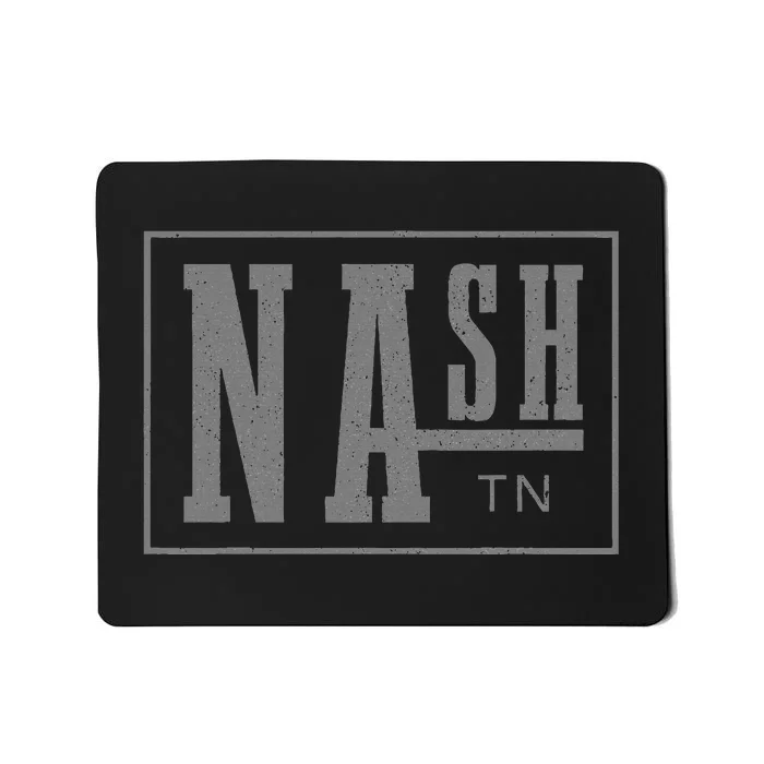 Nashville Tennessee Country Music City Vintage Nash Tn Mousepad