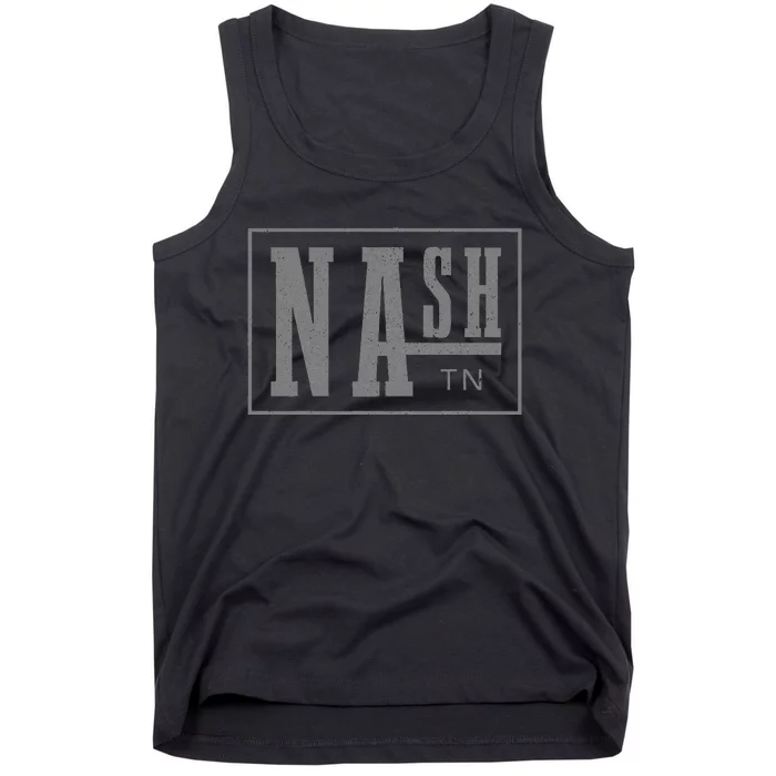 Nashville Tennessee Country Music City Vintage Nash Tn Tank Top