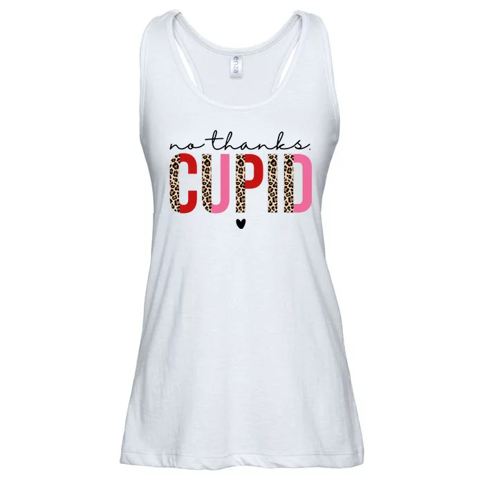 No Thanks Cupid Funny Anti Valentine Ladies Essential Flowy Tank