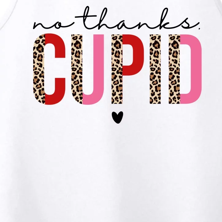 No Thanks Cupid Funny Anti Valentine Performance Tank