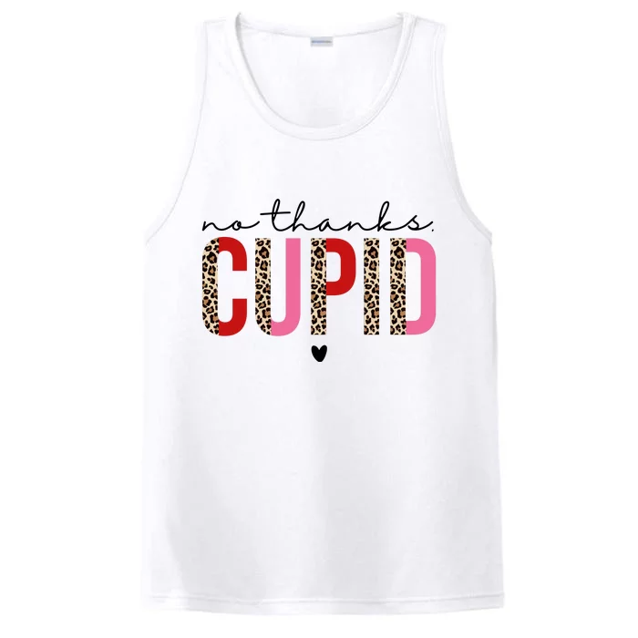 No Thanks Cupid Funny Anti Valentine Performance Tank