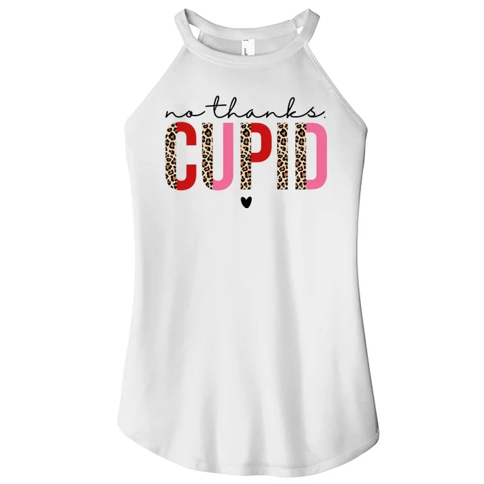 No Thanks Cupid Funny Anti Valentine Women’s Perfect Tri Rocker Tank