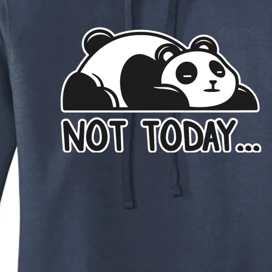 Not Today Cute Lazy Panda Women's Pullover Hoodie