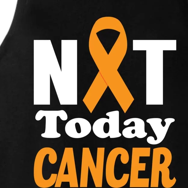 Not Today Cancer Fighter And Survivor Gift Ladies Tri-Blend Wicking Tank