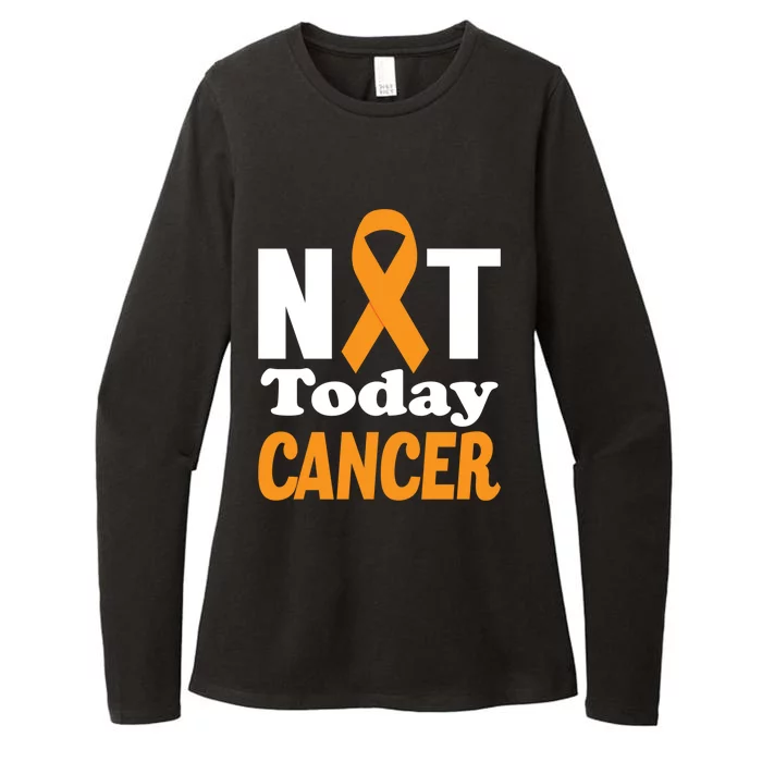 Not Today Cancer Fighter And Survivor Gift Womens CVC Long Sleeve Shirt