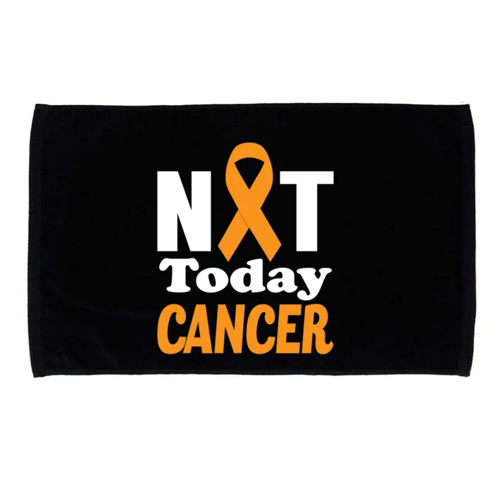 Not Today Cancer Fighter And Survivor Gift Microfiber Hand Towel