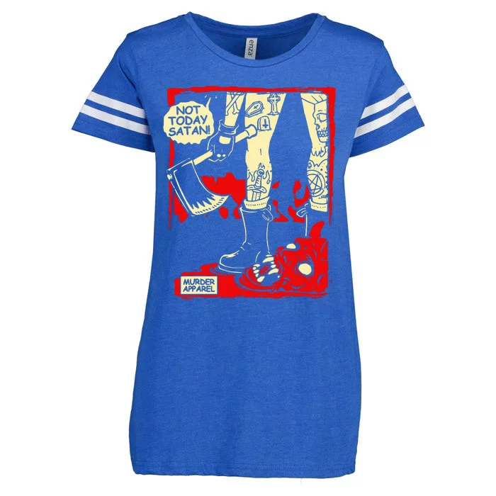 Not Today Comic Vintage Parody Enza Ladies Jersey Football T-Shirt