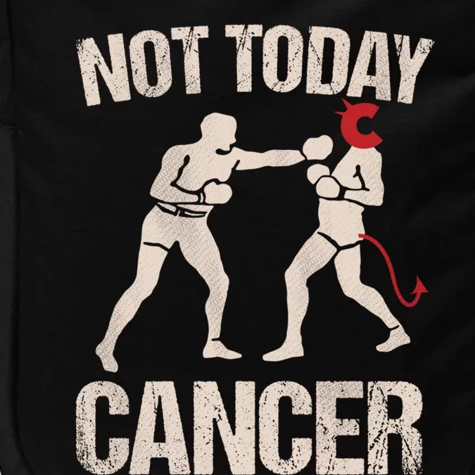 Not Today Cancer Cancer Free Diagnosis Boxer Fighting Cancer Gift Impact Tech Backpack