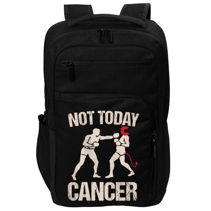 Not Today Cancer Cancer Free Diagnosis Boxer Fighting Cancer Gift Impact Tech Backpack