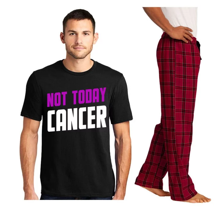 Not Today Cancer Ribbon Cool Gift Pajama Set