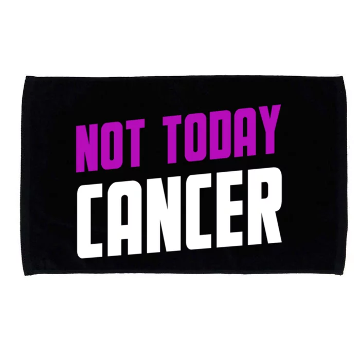 Not Today Cancer Ribbon Cool Gift Microfiber Hand Towel