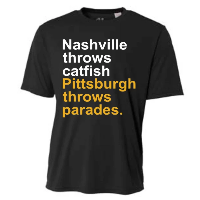 Nashville Throws Catfish Pittsburgh Throws Parades Cooling Performance Crew T-Shirt