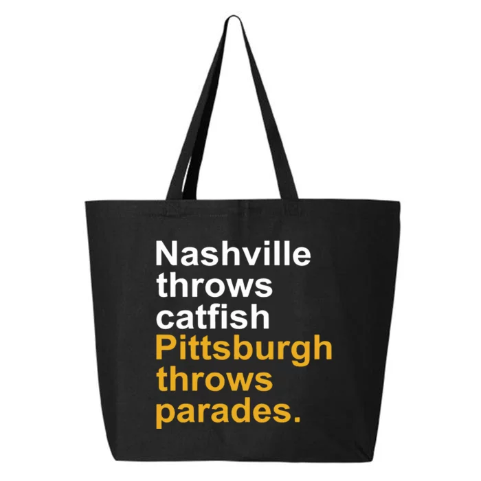 Nashville Throws Catfish Pittsburgh Throws Parades 25L Jumbo Tote