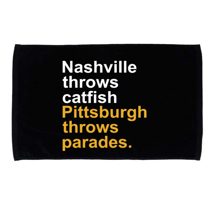 Nashville Throws Catfish Pittsburgh Throws Parades Microfiber Hand Towel