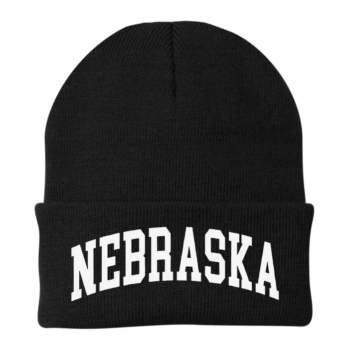 Nebraska Throwback Design Classic Knit Cap Winter Beanie