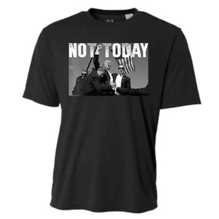 Not Today Donald Trump 2024 Trump Pennsylvania Rally Shooting Cooling Performance Crew T-Shirt