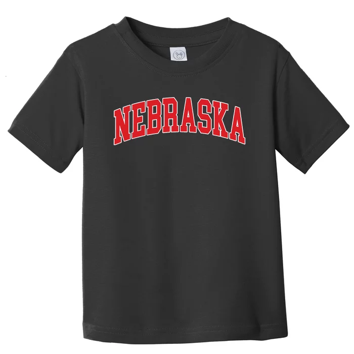 Nebraska Throwback Design Print Classic Toddler T-Shirt