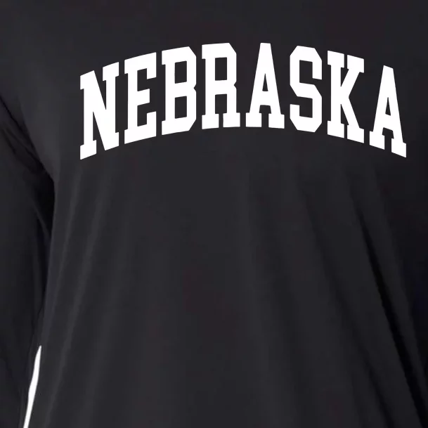 Nebraska Throwback Design Classic Cooling Performance Long Sleeve Crew