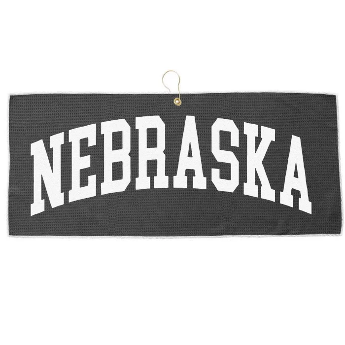 Nebraska Throwback Design Classic Large Microfiber Waffle Golf Towel