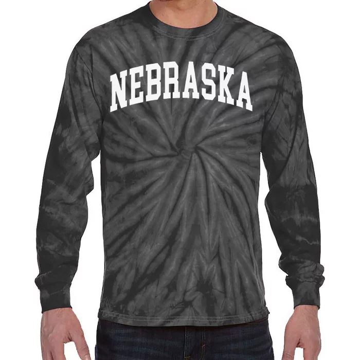 Nebraska Throwback Design Classic Tie-Dye Long Sleeve Shirt