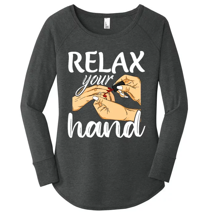 Nail Tech Design For A Nail Artist Women's Perfect Tri Tunic Long Sleeve Shirt