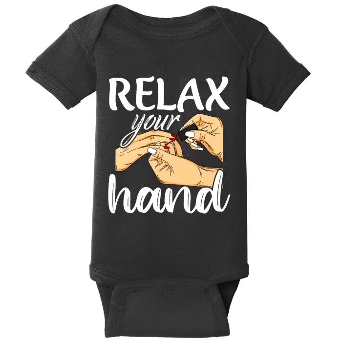 Nail Tech Design For A Nail Artist Baby Bodysuit