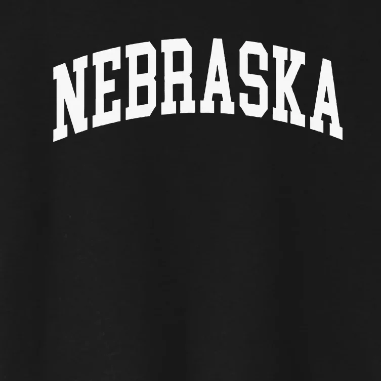 Nebraska Throwback Design Classic Women's Crop Top Tee