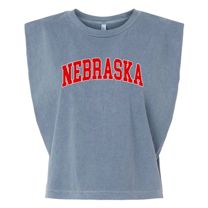 Nebraska Throwback Design Classic Garment-Dyed Women's Muscle Tee