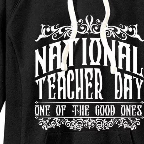 National Teacher Day Gift Teacher Day Funny Teacher Meaningful Gift Women's Fleece Hoodie