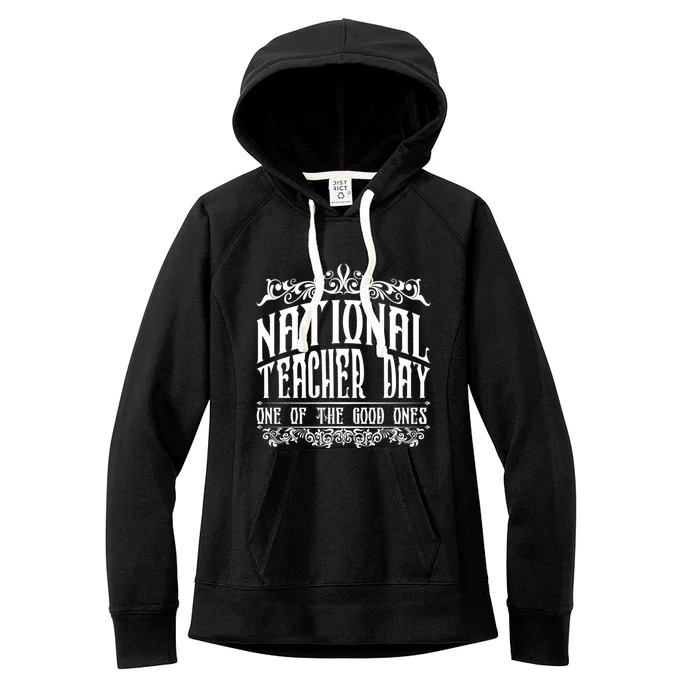 National Teacher Day Gift Teacher Day Funny Teacher Meaningful Gift Women's Fleece Hoodie