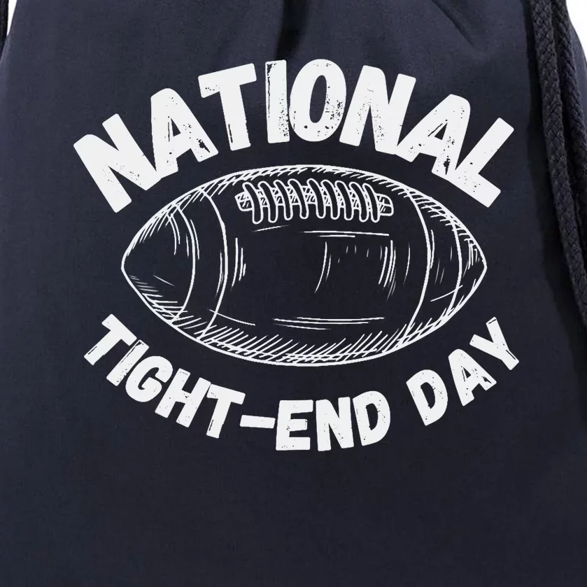 National Tight End Day Football Week Seven Drawstring Bag