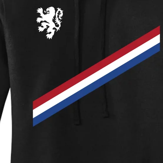 Netherlands Team Flag Jersey Soccer Women's Pullover Hoodie