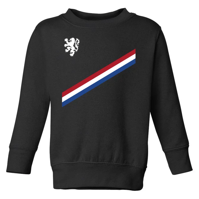 Netherlands Team Flag Jersey Soccer Toddler Sweatshirt