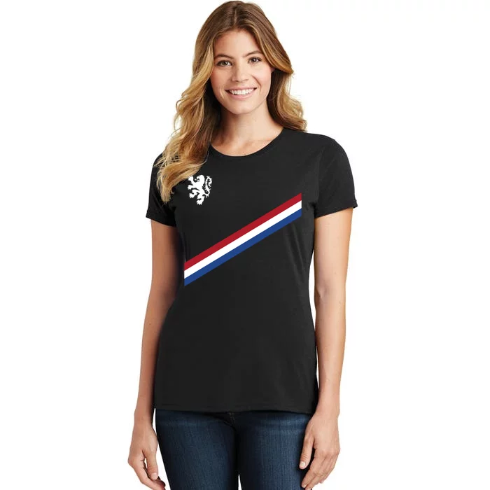 Netherlands Team Flag Jersey Soccer Women's T-Shirt