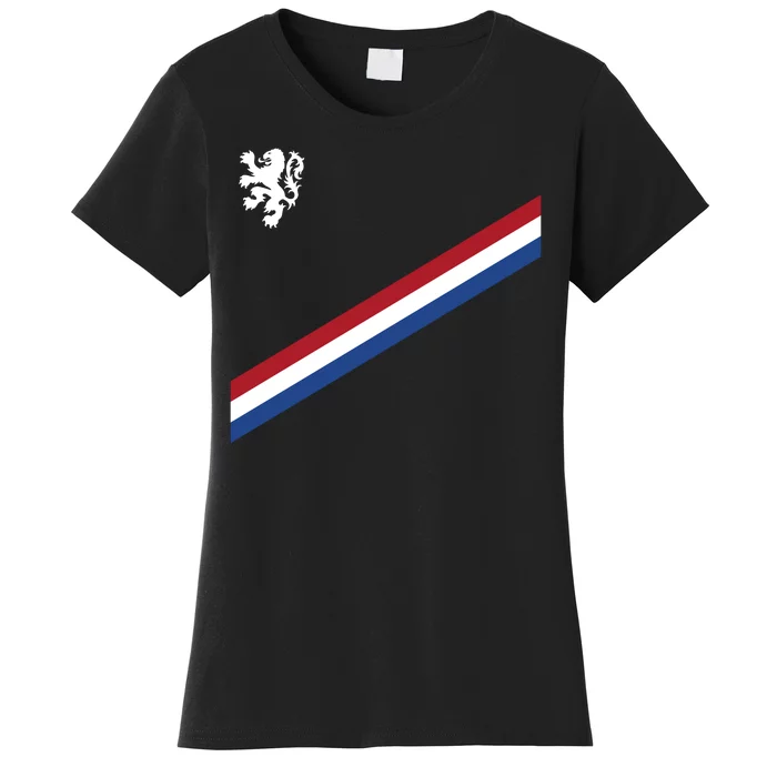 Netherlands Team Flag Jersey Soccer Women's T-Shirt