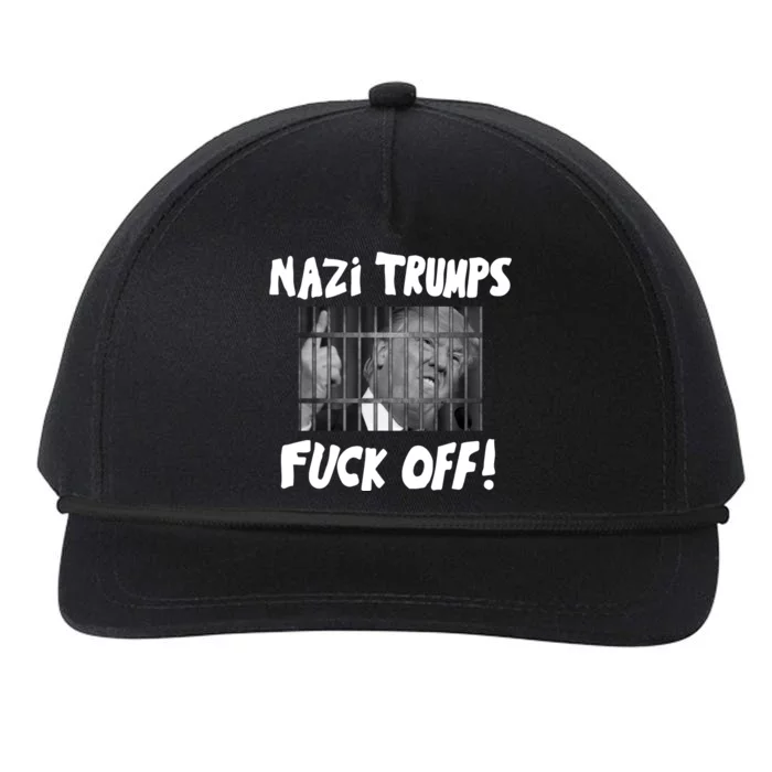 Nazi Trumps Fuck Off Snapback Five-Panel Rope Hat