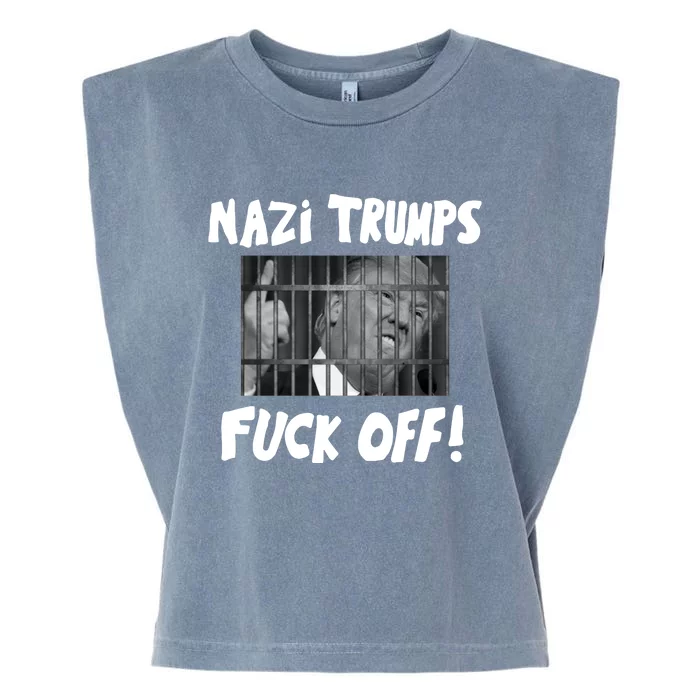 Nazi Trumps Fuck Off Garment-Dyed Women's Muscle Tee