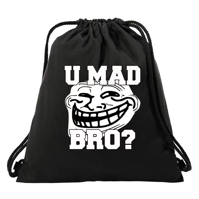 New Troll Face U Mad Smile Bro Drawstring Bag